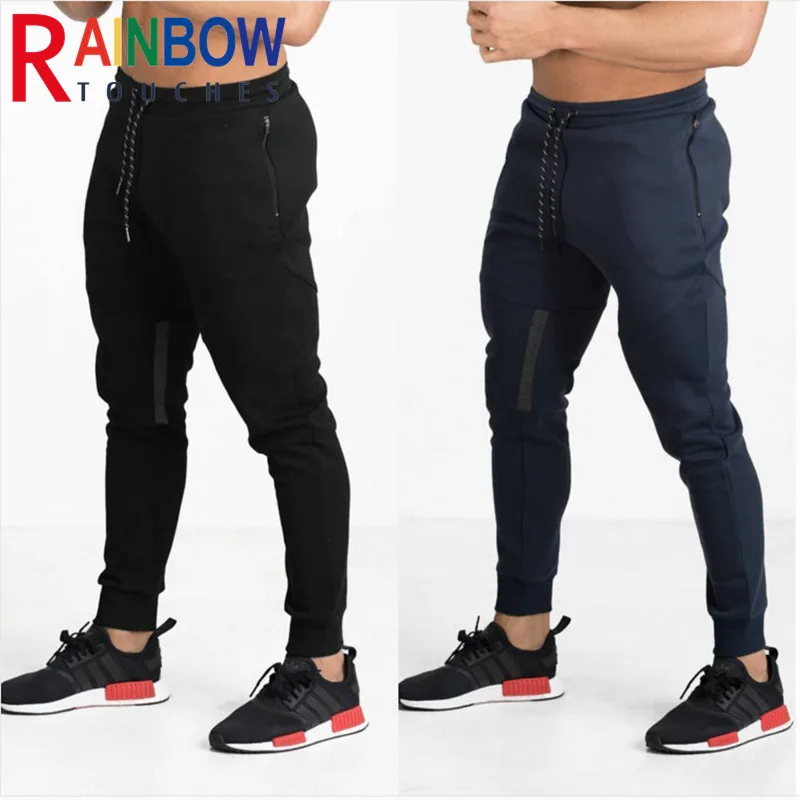 

Rainbowtouches 2021 Men Gym Hygroscopic And Sweat Releasing Slim Mid Waist Casual Fitness Pencil Pants
