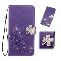 diamond clover suitable for xiaomi max3 pocophone f1 8lite 9se 9 redmi note6pro note6 note7 flap leather shell phone cases
