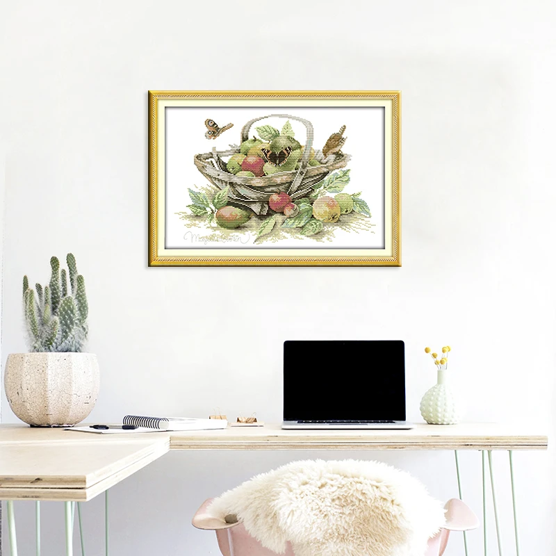 Набор для вышивки крестом Joy Sunday фруктами счетный крест 11 и 14CT DMC рукоделие