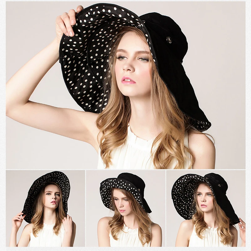 Женская модная повседневная элегантная летняя Солнцезащитная шляпа с большими