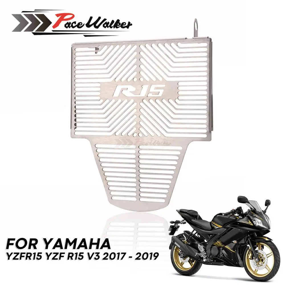 For YAMAHA YZF-R15 YZFR15 YZF R15 V3 VVA 2017-2019 Motorcycle Radiator Guard Oil Cooler Grille Grill Cover Protector | Автомобили и