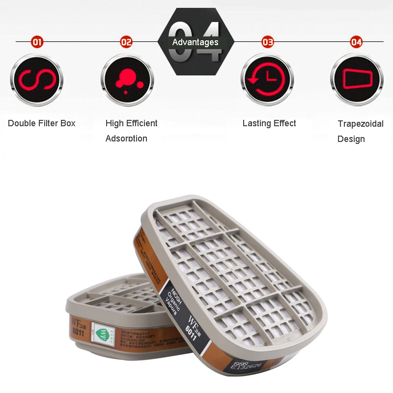 Сменный фильтрующий картридж FSUP для респиратора химической защиты от пыли