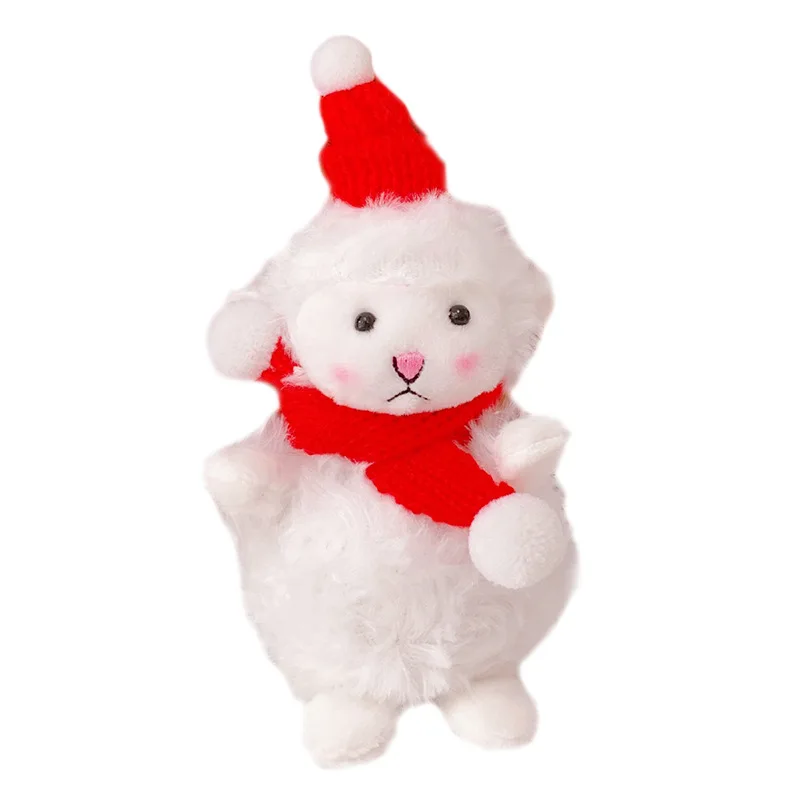 

Blush Cute New Year Lamb Handbag Pendant Couple Keychain Doll Lamb Gift Soft and Adorable Accessories Doll Female