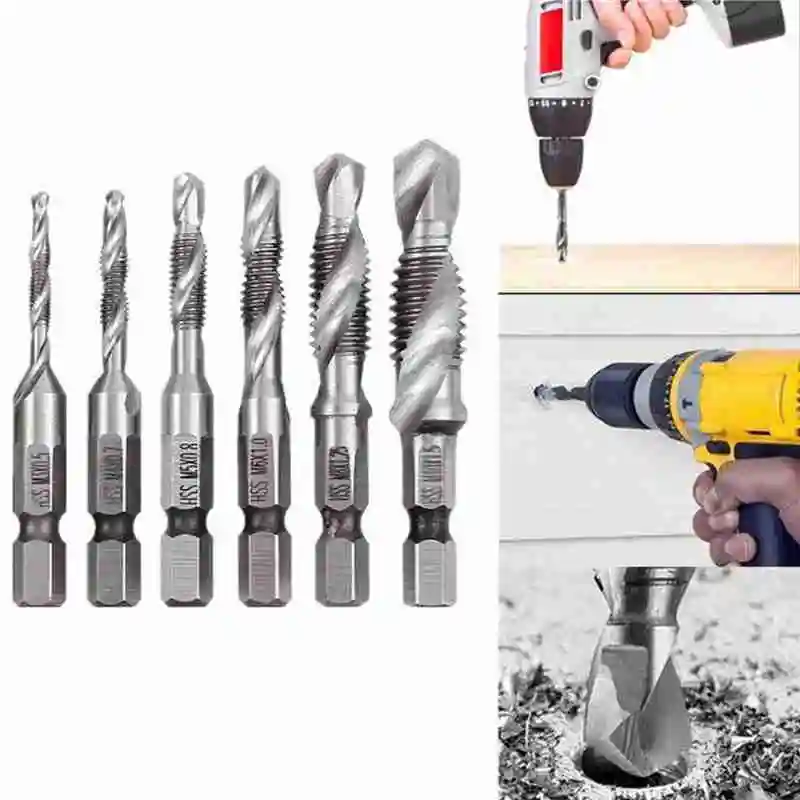 

Hexagonal Shank Drilling and Tapping Integrated Compound Machine High Metric British and Steel Screw Drill Speed Tap Taps X4S1