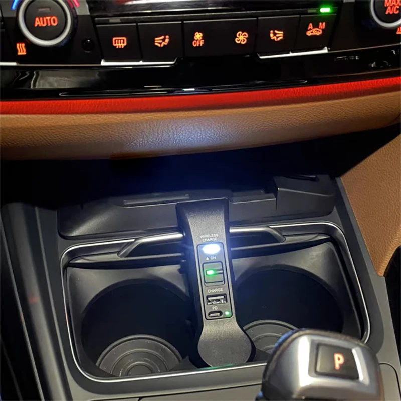 Быстрое автомобильное беспроводное зарядное устройство QI 10 Вт для телефона