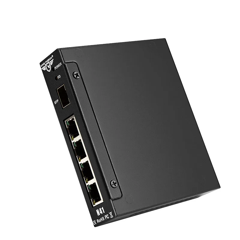 Промышленный Ethernet-коммутатор 4 порта 10/100 Мбит/с LAN-концентратор/полный или