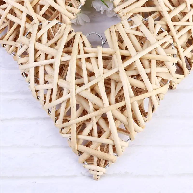 Подвеска из ивового плетения подвески ротанга в форме сердца индивидуальные