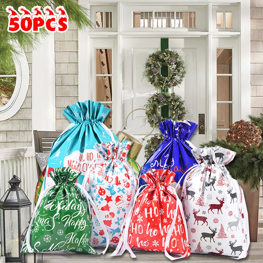 

30 шт., мешки на шнурке для конфет