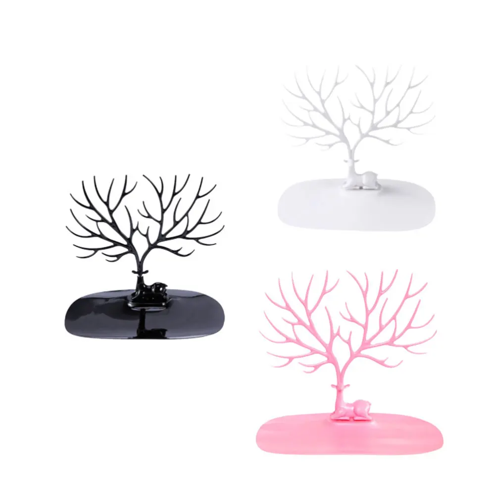 

3 Pcs Antlers Jewelry Tree Branches Necklace Display Rack Bracelet Showing Stand Earring Holder Hanger Pendant Showcase Organize
