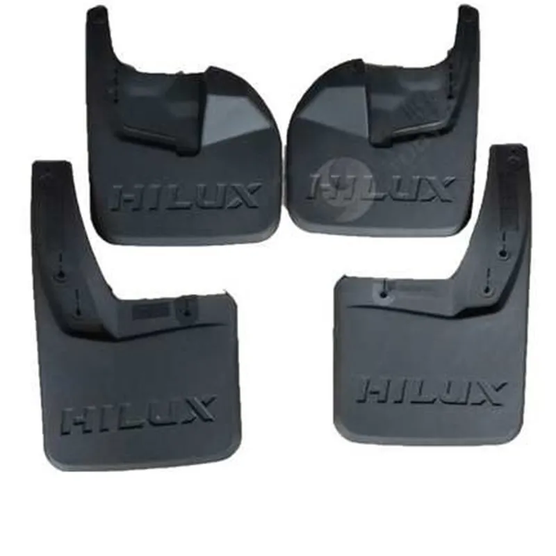 

Fivefinger 4pcs Car Mud Flaps For Toyota Hilux revo 4WD 2016 2017 2018 2019 Splash Guards Front Rear Mudguards accessories