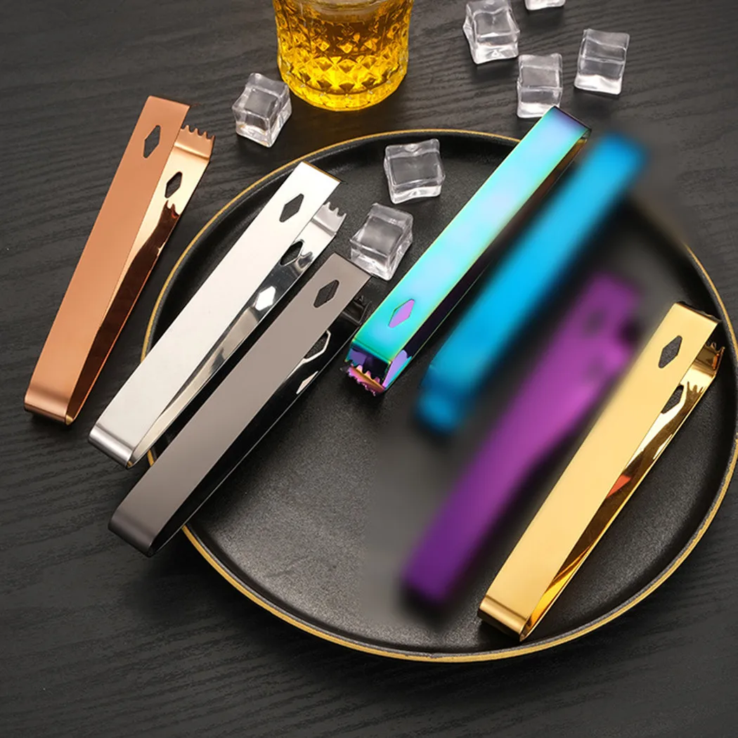 

Kitchen Ice Tongs Multifunctional Serving Clip Stainless Steel Tea Parties