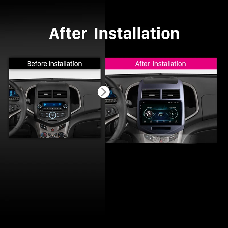 Harfey 9 дюймов Android 1 автомобильный GPS навигатор мультимедийный стереоплеер для 2010