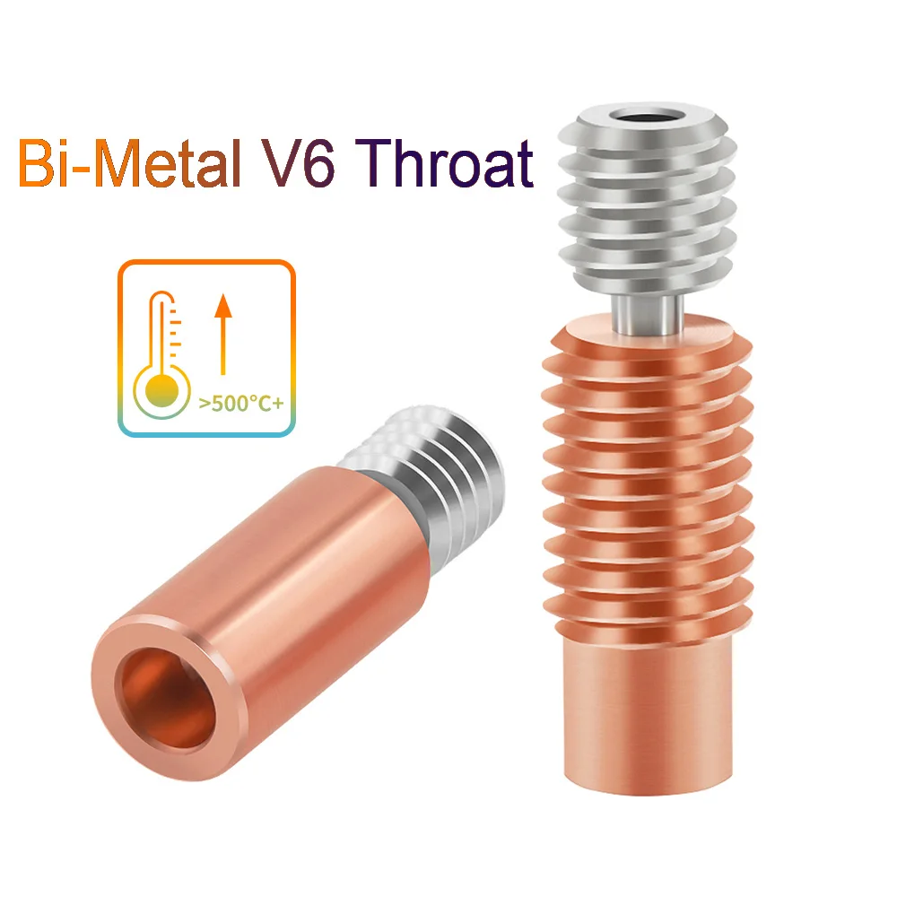 

V6 Titanium Alloy Bi-Metal Heatbreak Throat For E3D V6 HOTEND Heater Block For Prusa i3 MK3 Break 1.75MM Filament Smooth