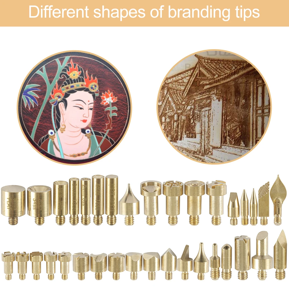 Комплект для выжигания из дерева паяльник с регулируемой температурой и