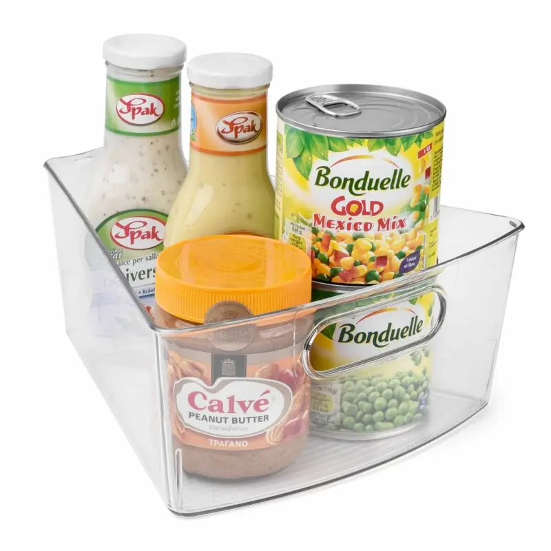 

Storage Organizer w/ Front Handle for Kitchen Cabinet (4-Pack)