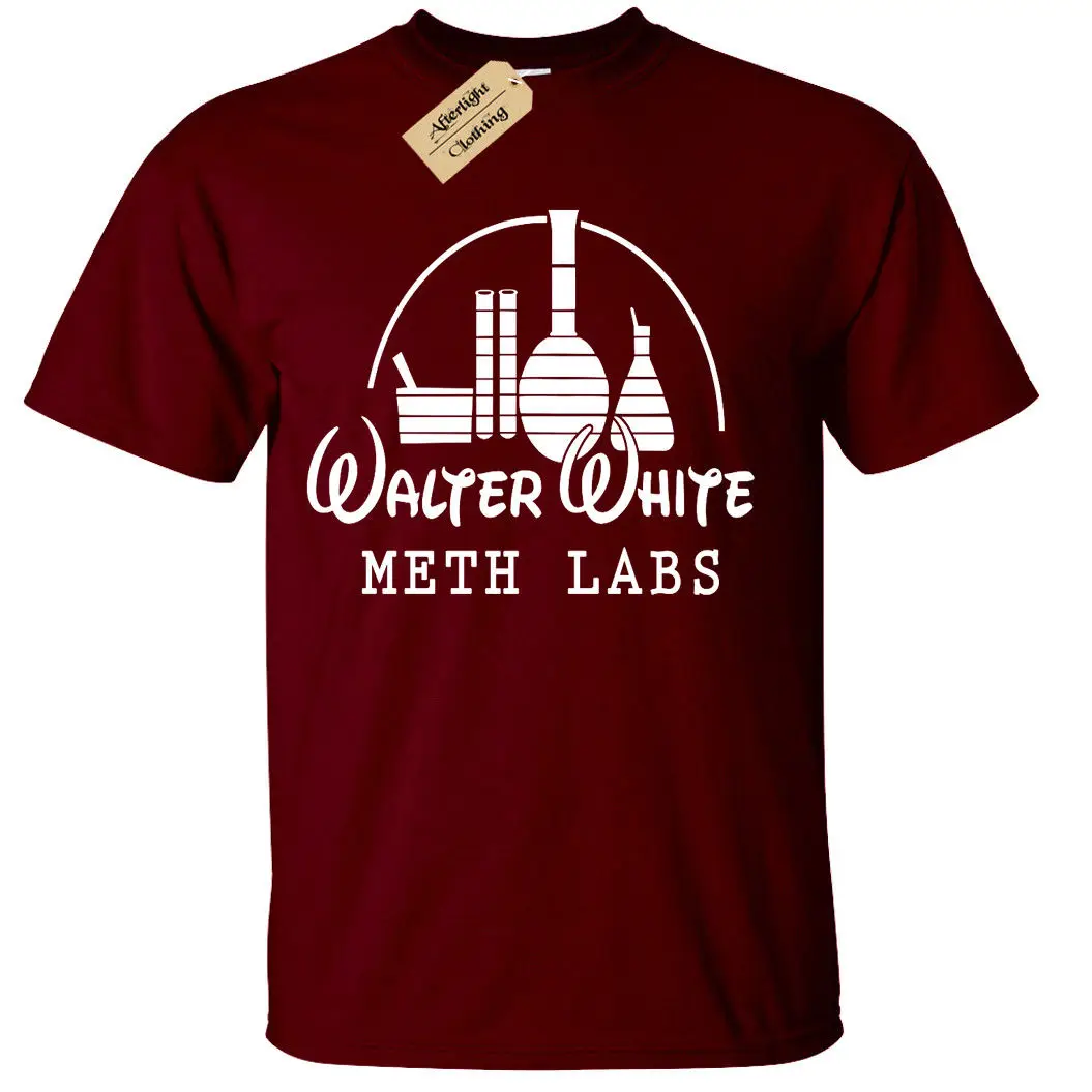Walter White Meth Laboratories Мужская футболка с надписью Breaking Bad Inspired Heisenberg S 3Xl|Мужские