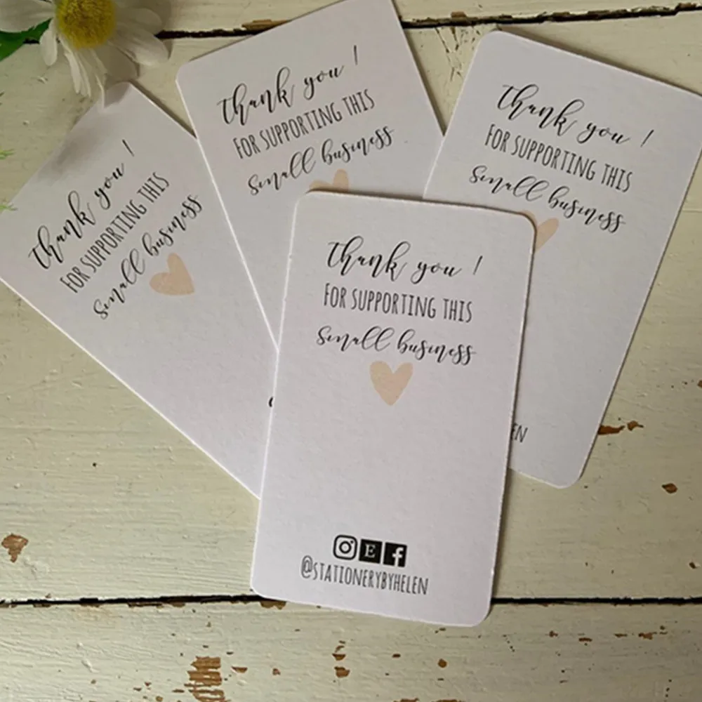 Персонализированные Благодарим Вас за поддержку карт малого бизнеса доступны в