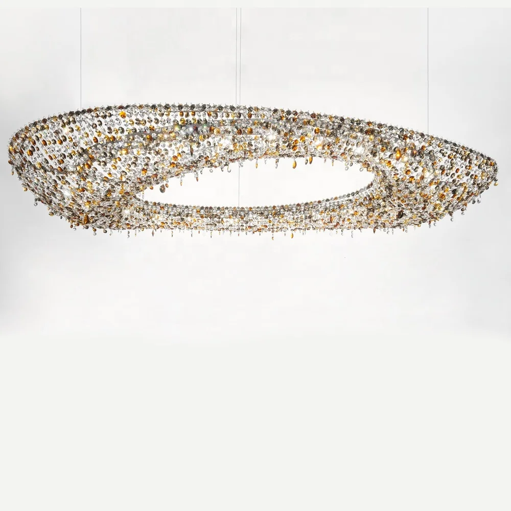 Художественное украшение на заказ проектная хрустальная люстра модный