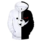 Новые 3D Аниме Monokuma 3D толстовки для мужчин и женщин толстовки Harajuku толстовки пуловеры с принтом 3D толстовки Monokuma Одежда для мальчиков