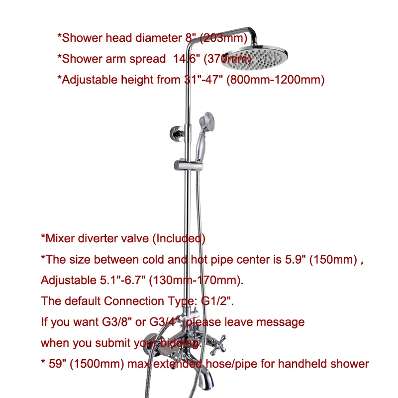 Полированная хромированная латунь двойные крестообразные ручки Настенные