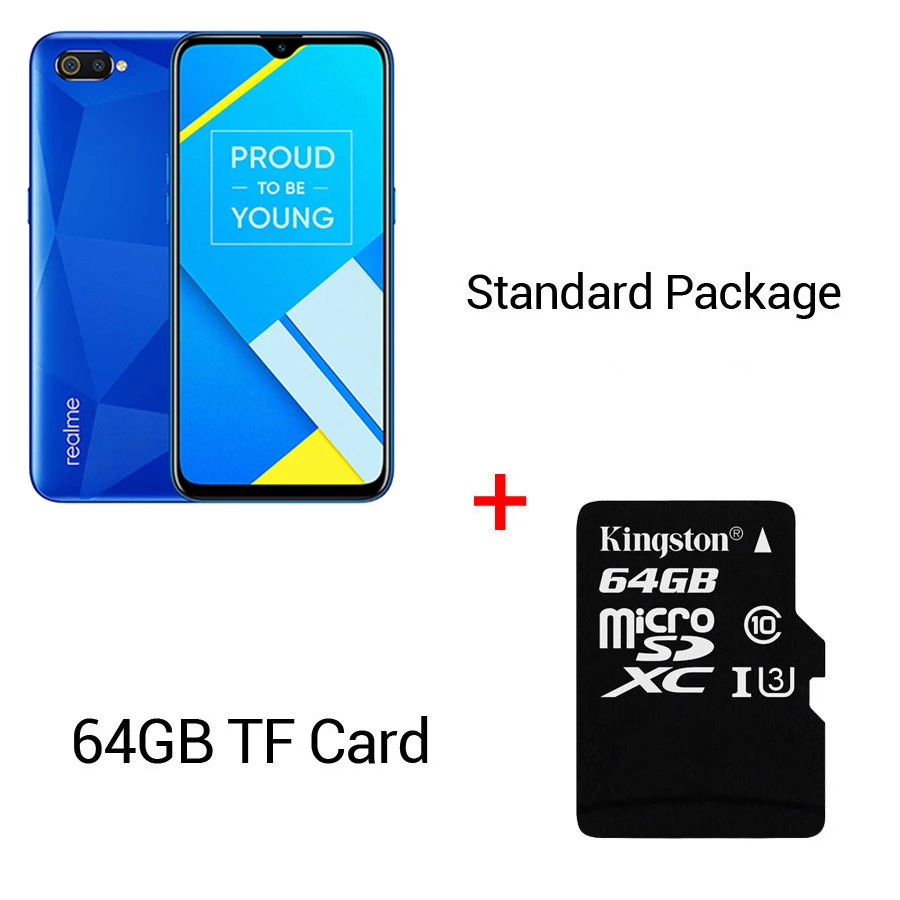 Blue N 64GB Card RU версия OPPO Realme C2 15,5 HD+ Dewdrop MediaTek Helio P22 2 Гб ОЗУ 16 Гб ПЗУ 13 МП AI двойная камера заднего вида 4000 мАч мобильный телефон - Цвет: Blue N 64GB Card