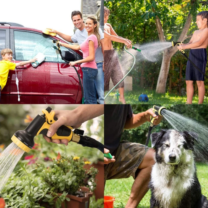 

Outdoor Garden Watering Hose High Pressure Car Wash Water Gun Magic Automatic Telescopic Hose Outdoor Garden Tools Hose