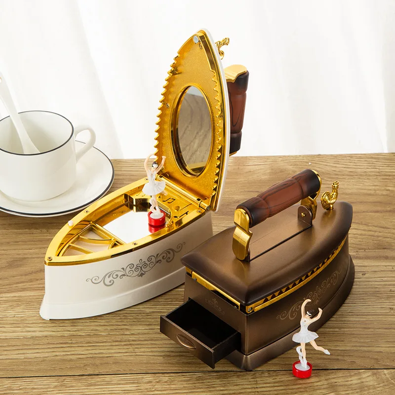 Ностальгическая металлическая музыкальная шкатулка в стиле ретро Детская