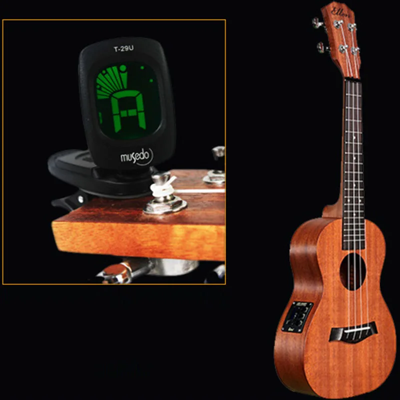 Musedo T 29U мини клип на ЖК дисплей укулеле тюнер с подсветкой вращающийся 360 градусов