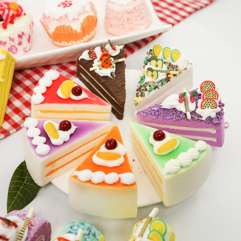 6 шт. моделирование капкейков модель еды игрушечная еда для детей домашняя кухня