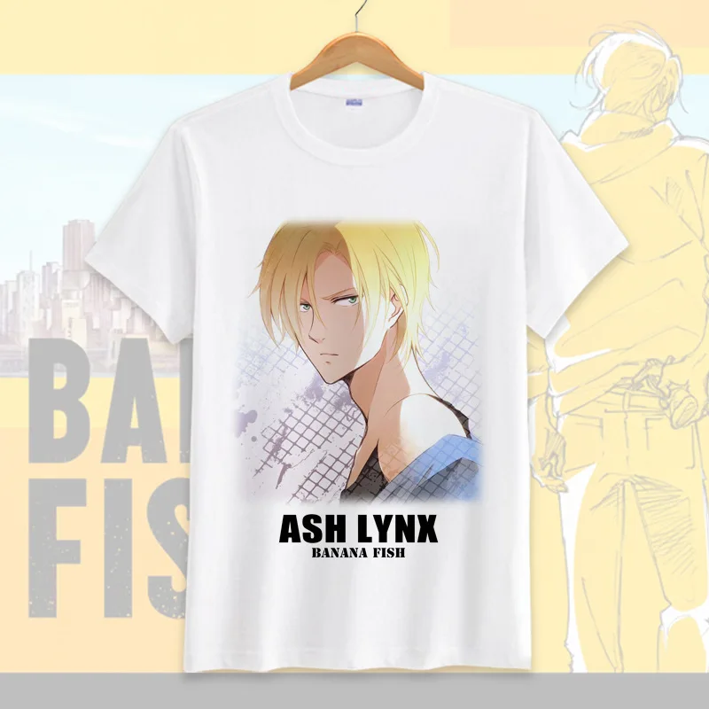 Футболка для косплея с японским аниме бананом рыбкой мультяшная Повседневная