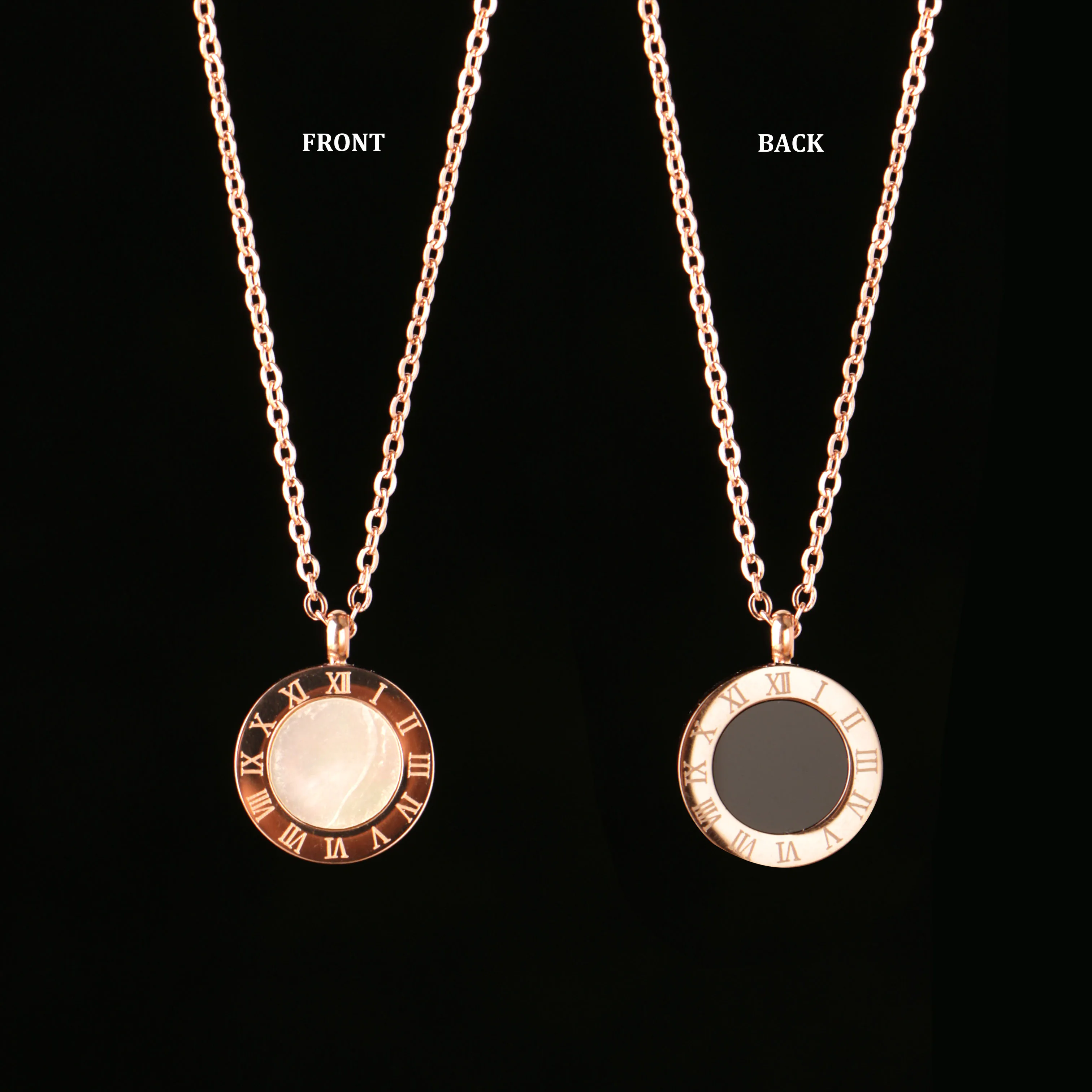 Модные роскошные золотые римскими цифрами длинное ожерелье кулон для женщин и