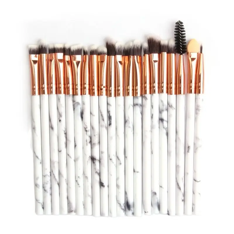 20 шт Marbling кисти для макияжа Тени век кисть подводки глаз тени набор кистей