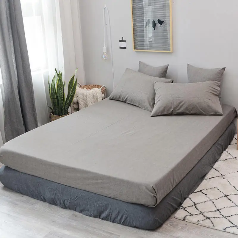 Однотонная простыня denisroom для постельного белья односпальная Королевский размер