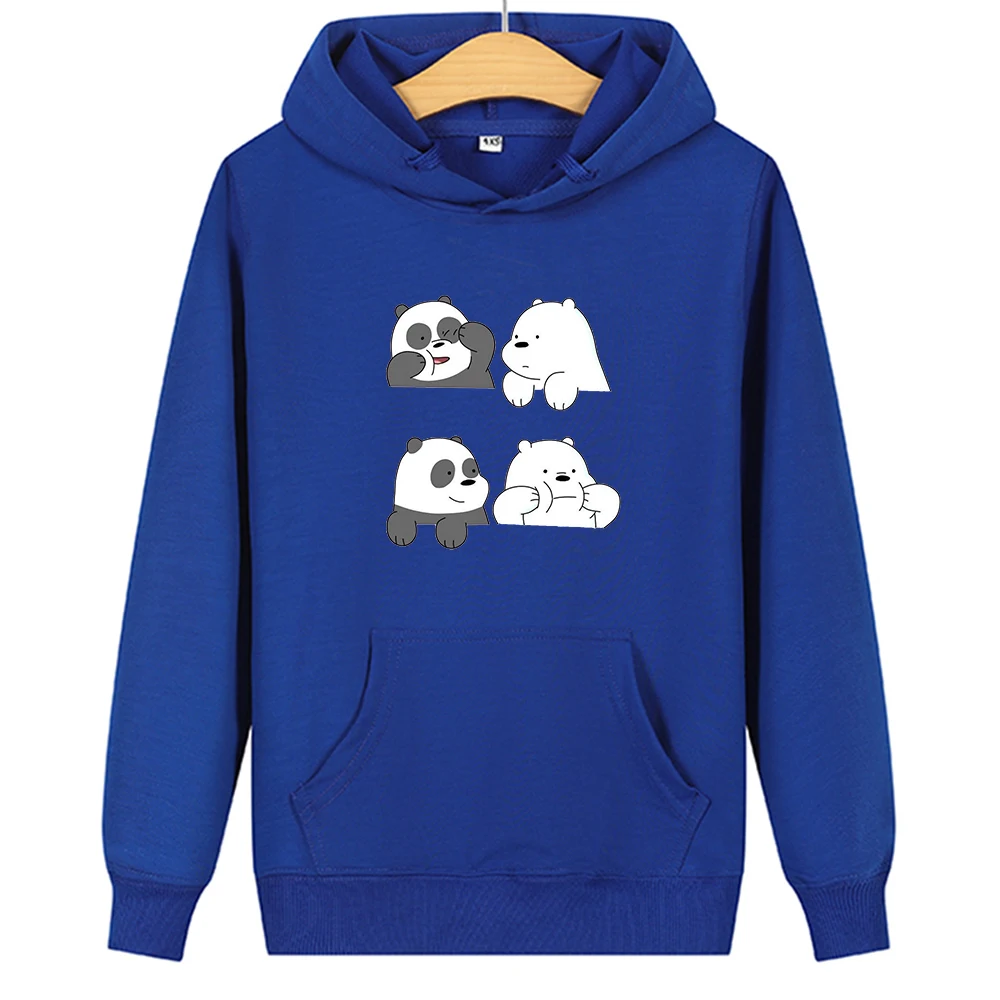 Хлопковая толстовка с капюшоном рисунком медведя толстовки свитшоты одежда