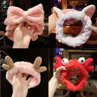 2021 резинка для шампуня OMG, модная повязка для мытья лица с бантом, повязка для волос для макияжа, эластичная повязка для волос для девочек, повязка для волос, бандана для ушей, аксессуары для волос