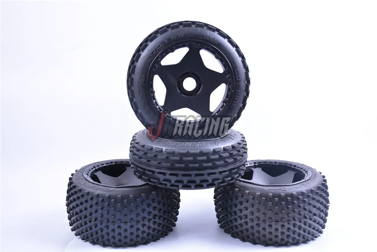 Высокопрочное классическое пятизвездочное колесо с высоким сцеплением в сборе для ROVAN KM HPI BAJA 5B 1/5 года