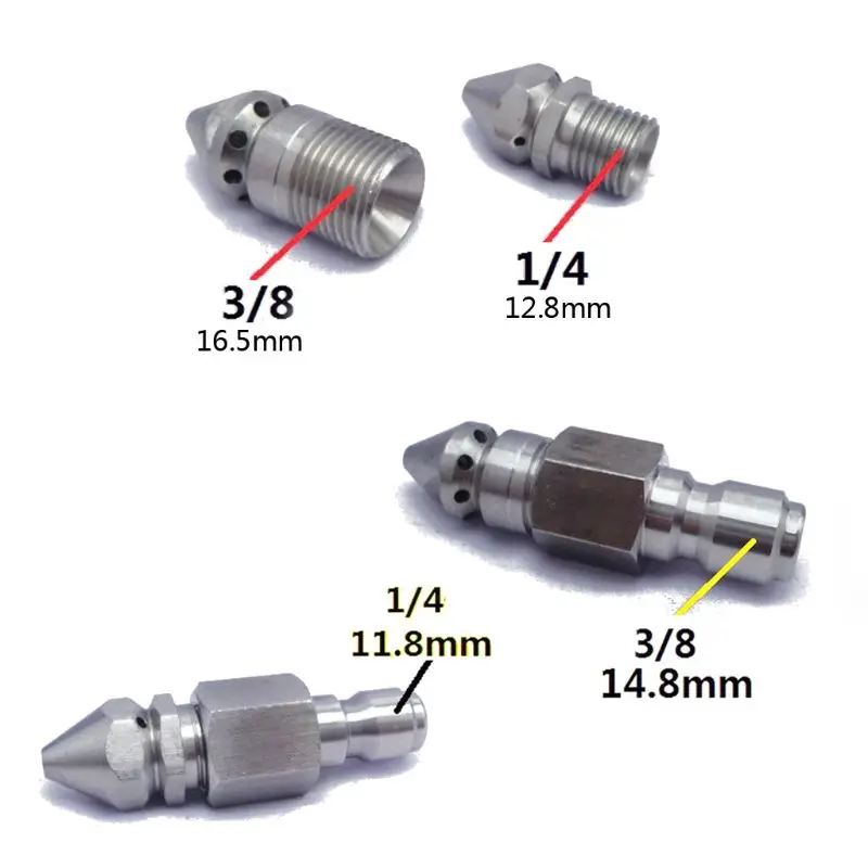 

Pressure Washer Drain / Sewer Cleaning Jetter Nozzle Rotary Cleaning Nozzle