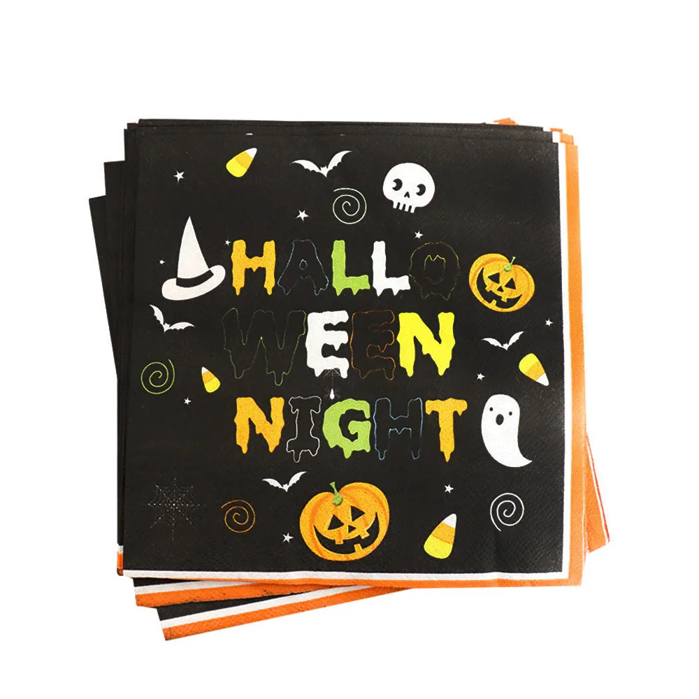 Набор одноразовой посуды на Хэллоуин праздничные украшения одноразовые тарелки