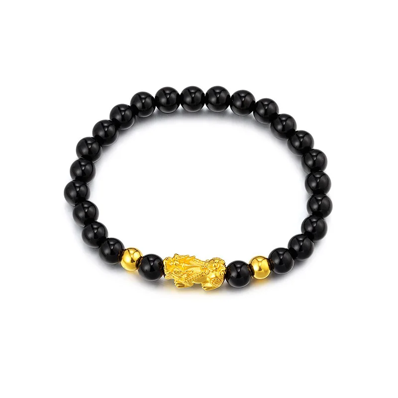 Женский и мужской браслет с натуральным камнем из сплава бисером подарочное