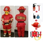 Детская Униформа пожарного Sam косплей для модной вечеринки, детский роскошный водяной пистолет пожарного, набор игрушек из 6 предметов, подарок на Хэллоуин для мальчиков и девочек