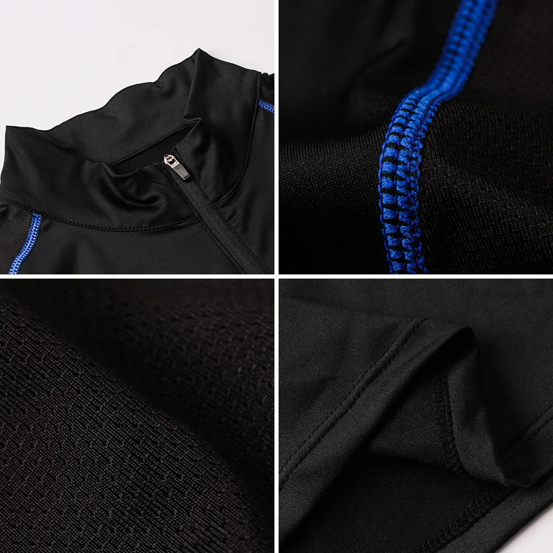 Мужские футболки с длинным рукавом для бега сетчатые дышащие компрессионные на