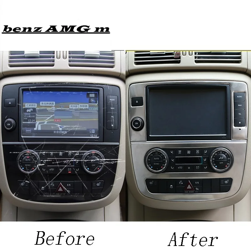 Автомобильный Стайлинг центр управления навигационный Экран Защитная крышка