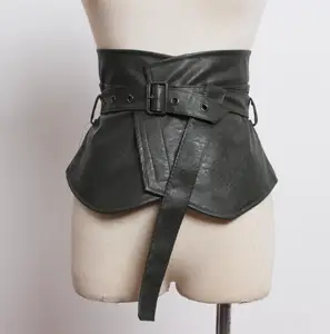 Женский ремень из искусственной кожи, широкий пояс для платьев, R358