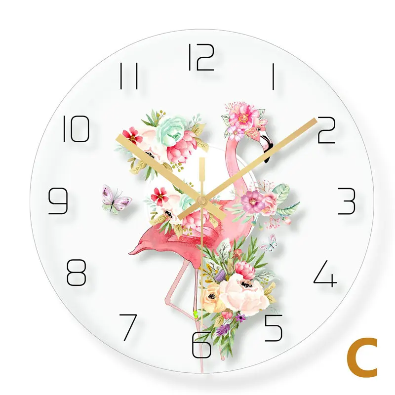 3218 Wall Clock Nordic Household Mute Living Room Bedroom Minimalist Modern Decorative Wall Watch 14 Inch Quartz Round Clocks - Цвет: 3218