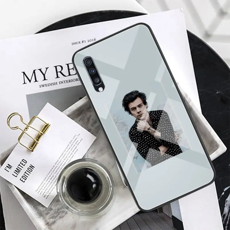 

Handsome Harry Styles Glass Phone Case Coque Fundas For Xiaomi Redmi Note 7 5 4 6 6A Mi 8SE 8 6 Lite Mix 2 2s Note 3 Cover