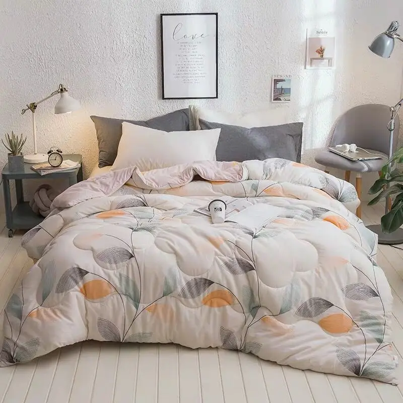 Высококачественные зимние толстые теплые стеганые одеяла из 100% чистого хлопка