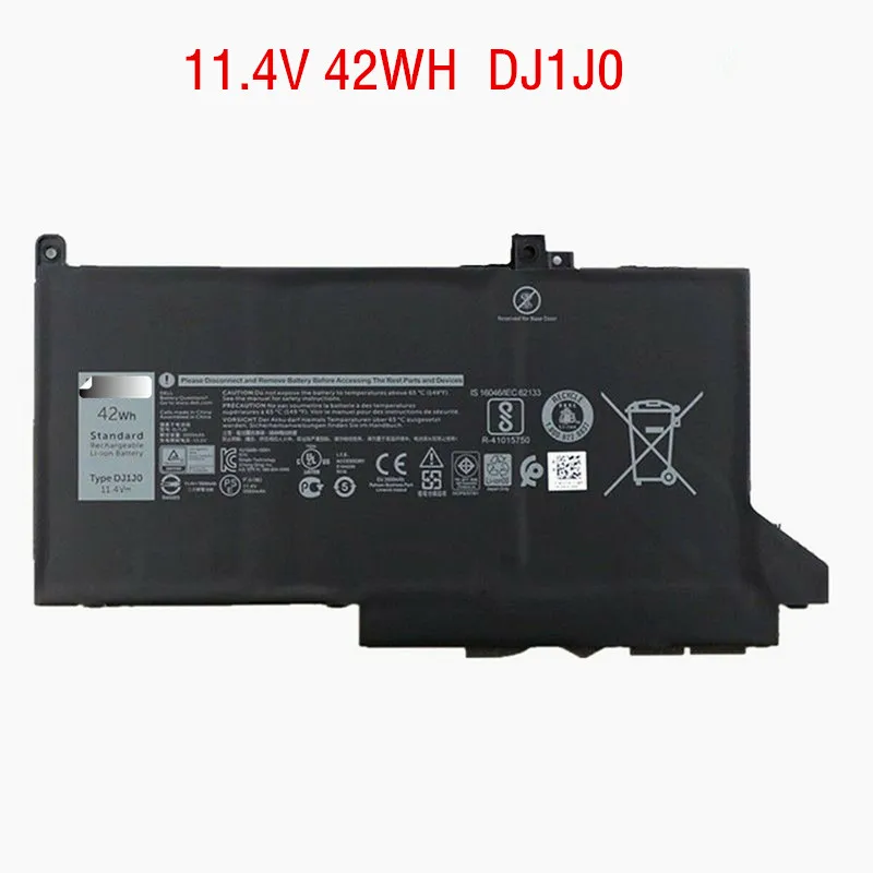 

11.4V 42WH Genuine DJ1J0 Laptop Battery For DELL Latitude 12 7000 7280 7380 7480 0G74G PGFX4 ONFOH 451-BBZL