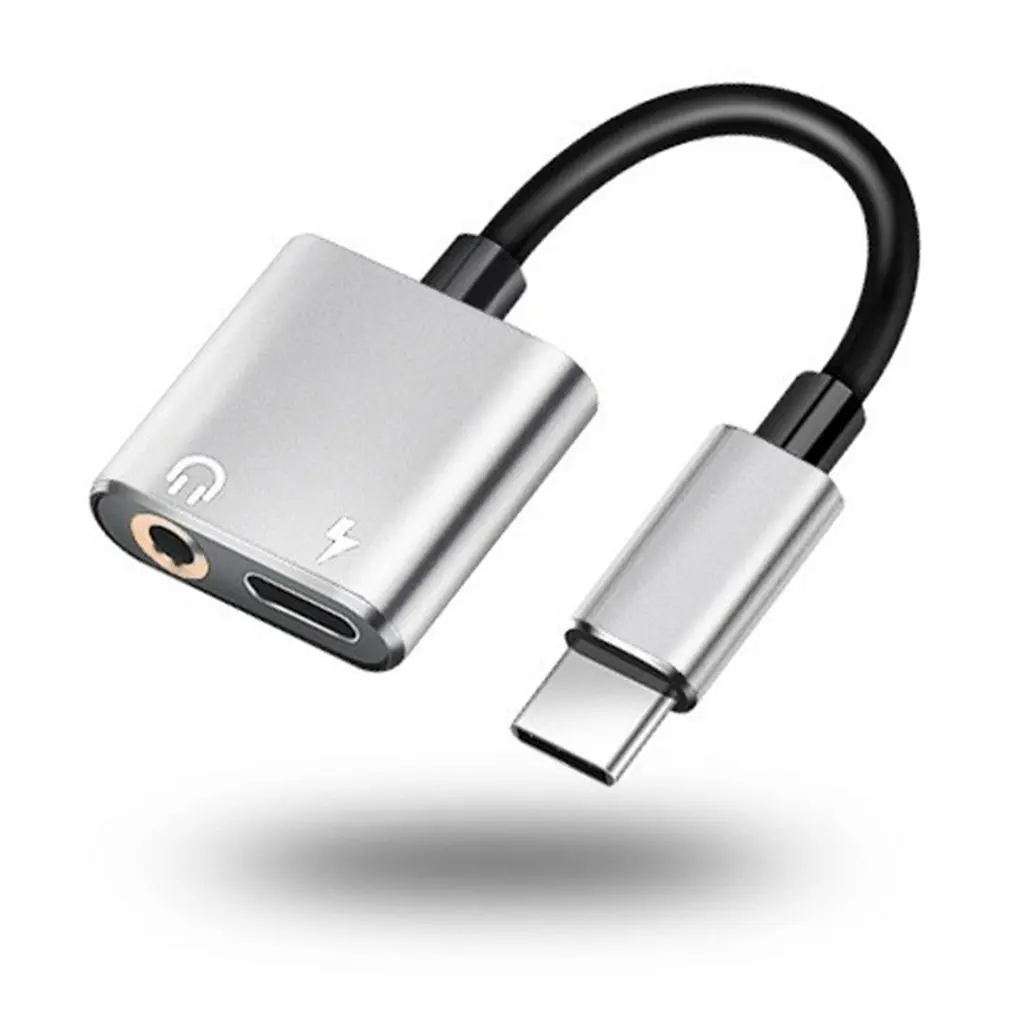Новинка 2 в 1 переходник с USB Type-C на гнездо 3 5 мм зарядный адаптер типа C до аудио