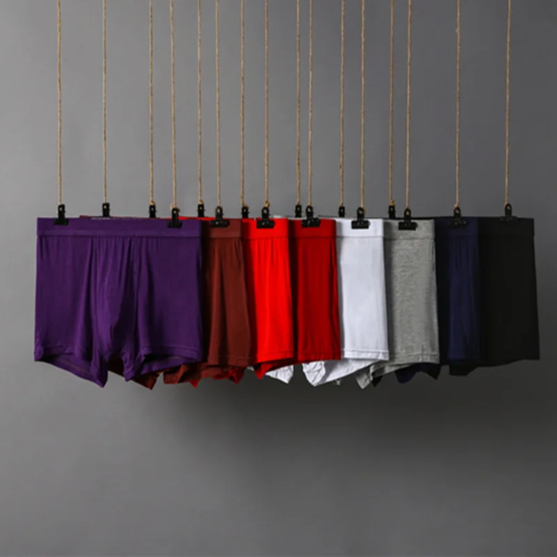 Мужское нижнее белье Модальные хлопковые боксеры удобные и дышащие мужские