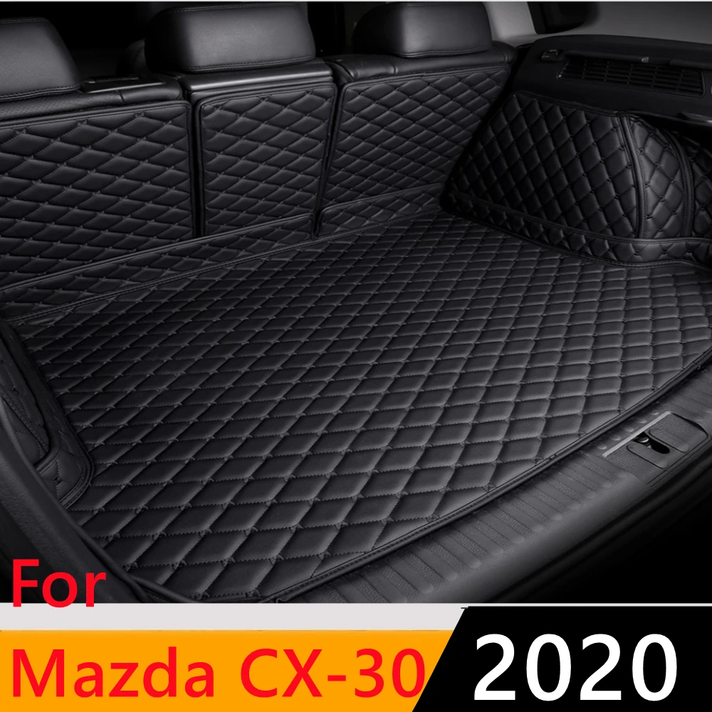 

Sinjayer Waterproof Highly Covered Car Trunk Mat Tail Boot Pad Carpet Cover High Side Cargo Liner For Mazda CX-30 CX30 2020